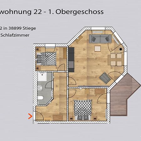 Auszeit-Im-Harz Haus 5 Wohnung 22 Stiege エクステリア 写真